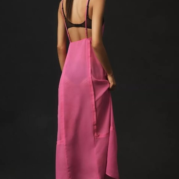 Anthropologie Sheer Paneled Midi Dress - Picture 3 of 11